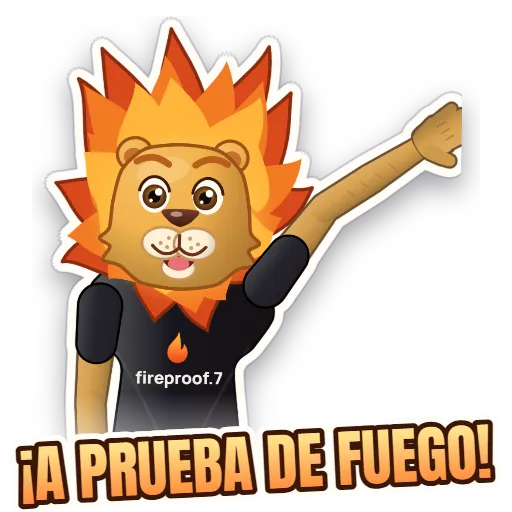 Sticker de Ari: ¡A PRUEBA DE FUEGO!