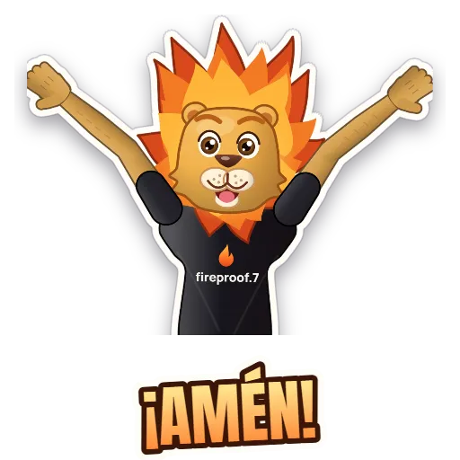 Sticker de Ari: ¡AMÉN!